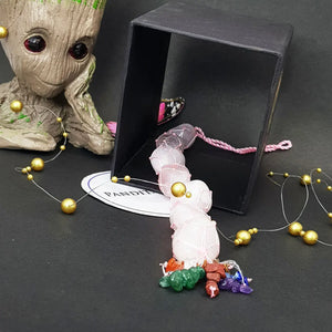 Rose Quartz Car Hanging Tumble Stones