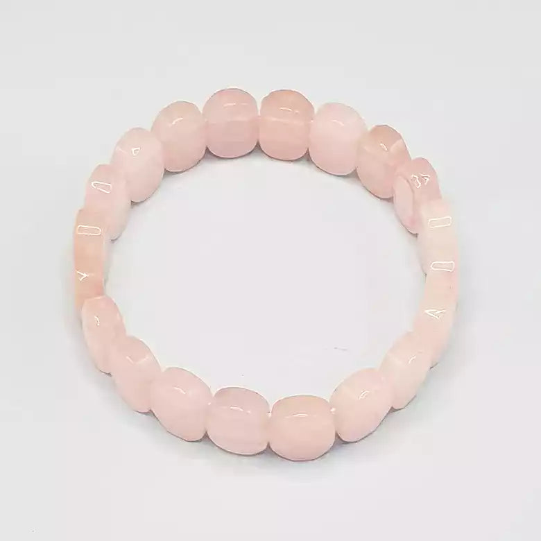 Rose Quartz Oval Faceted Bracelet