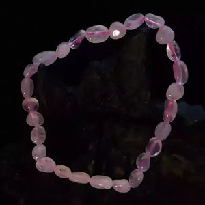 Rose Quartz Tumble Bracelet