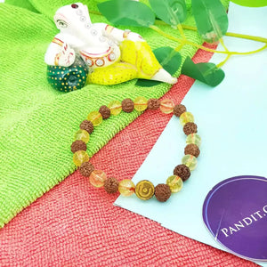 Rudraksha Citrine Bracelet 