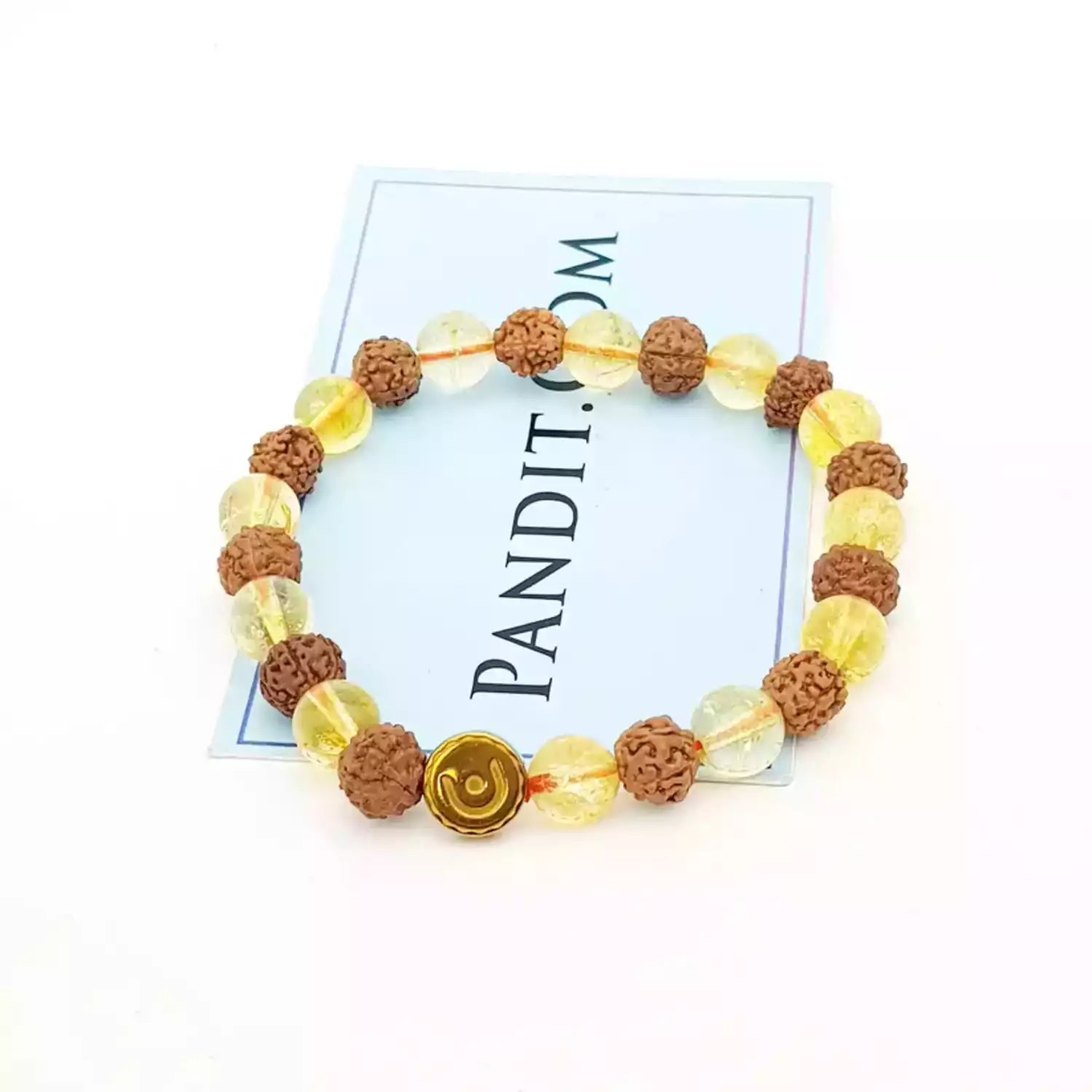 Rudraksha Citrine Bracelet 