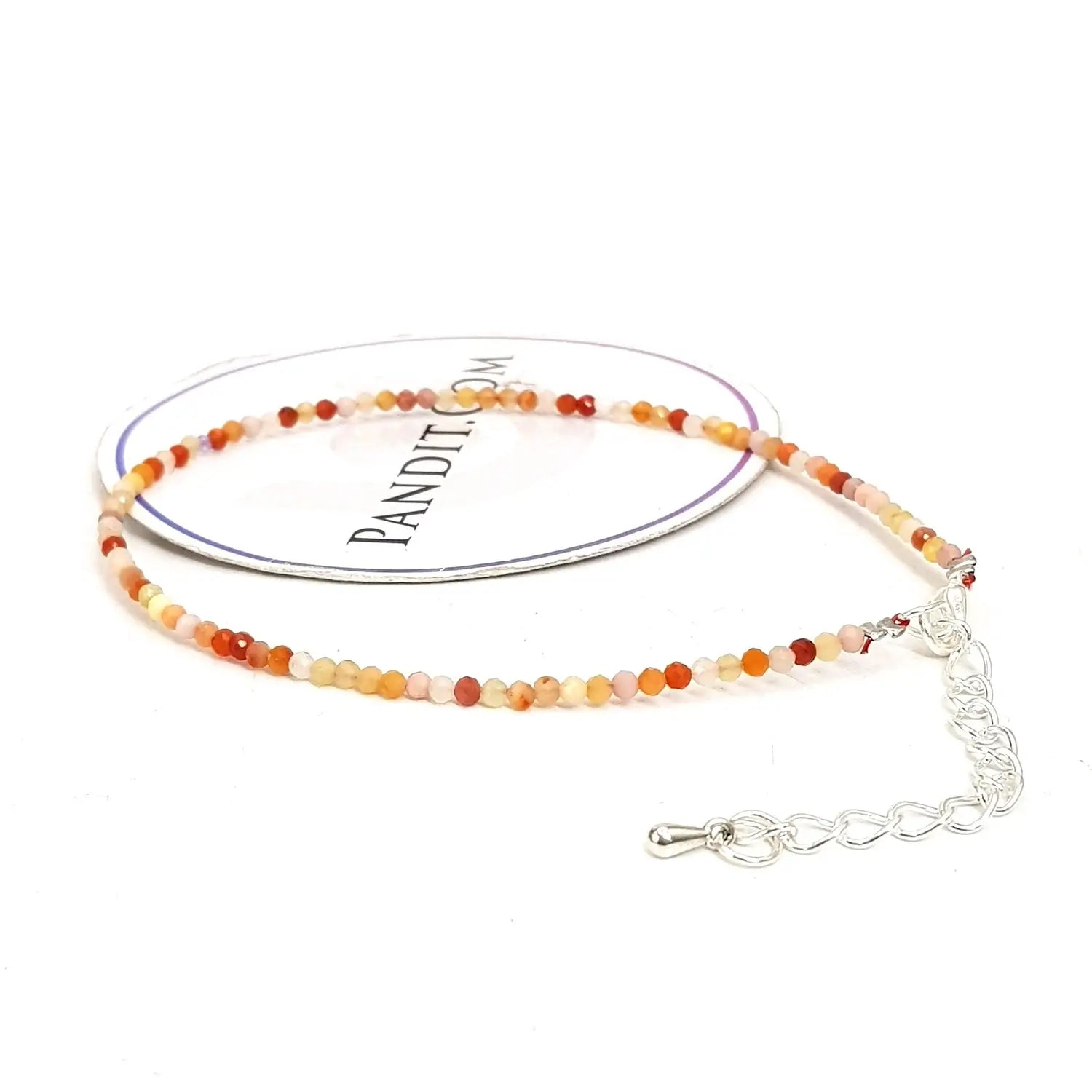 Rutilated Quartz Anklet