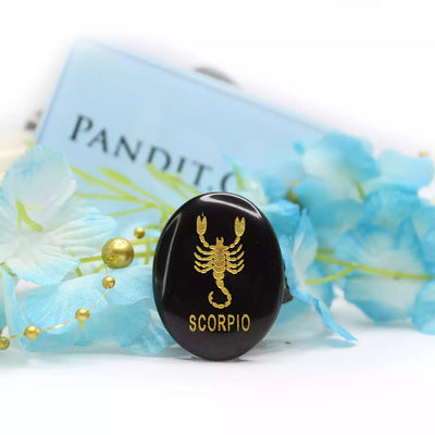 Scorpio Zodiac Sign Coin — front face of coin
