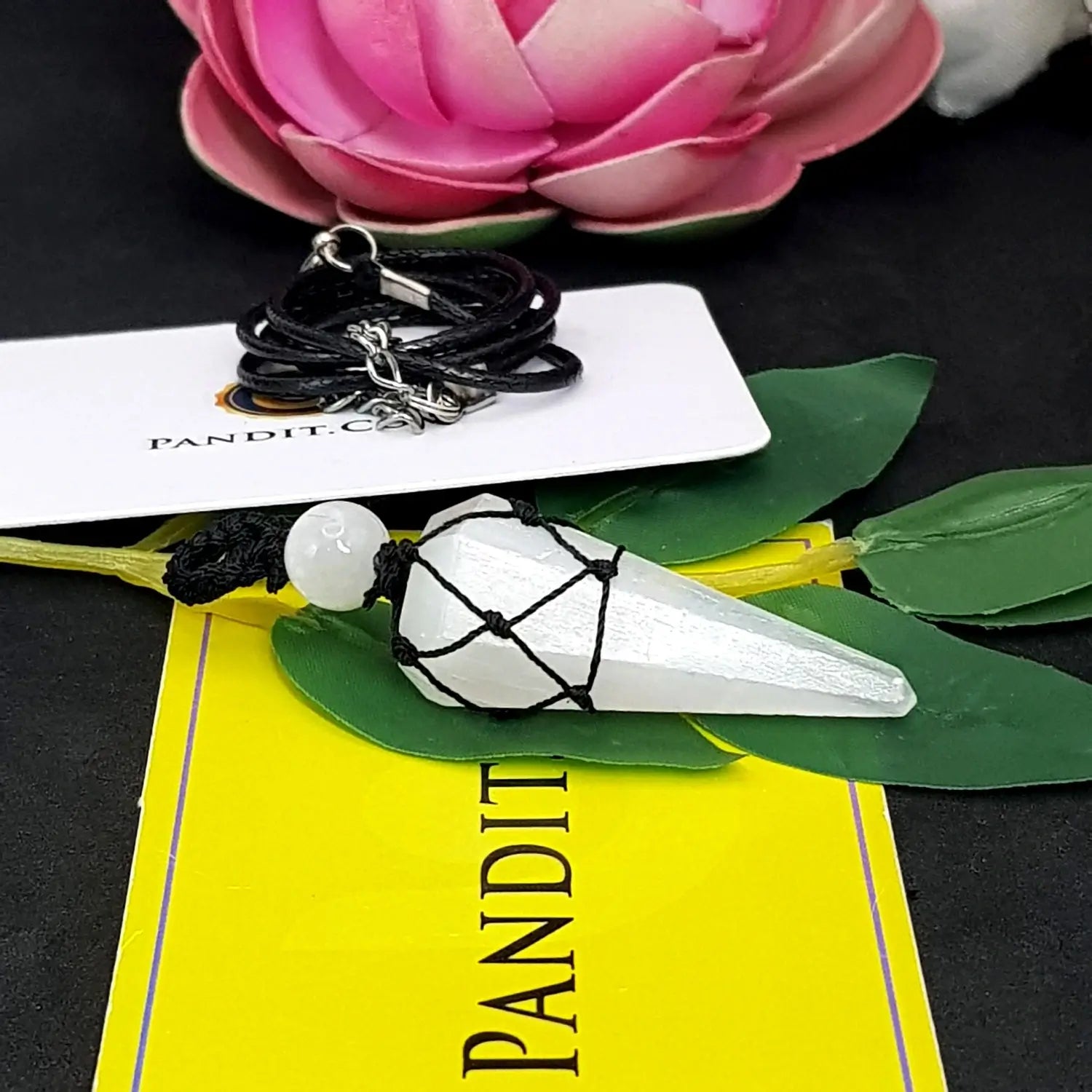 Selenite Dowsing Pendulum