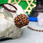 Seven Mukhi Premium Rare Rudraksha — packaging back showing wearing instructions