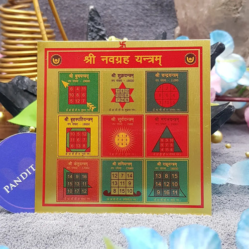 Shri Navgrah Yantra — full yantra view showing sacred geometry