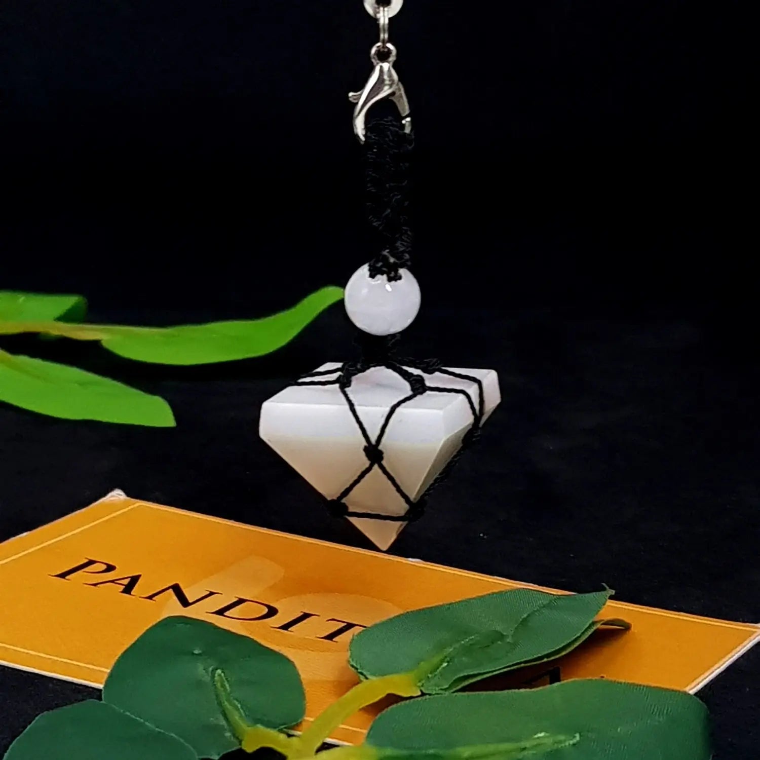 Snow Quartz Pyramid Pendant