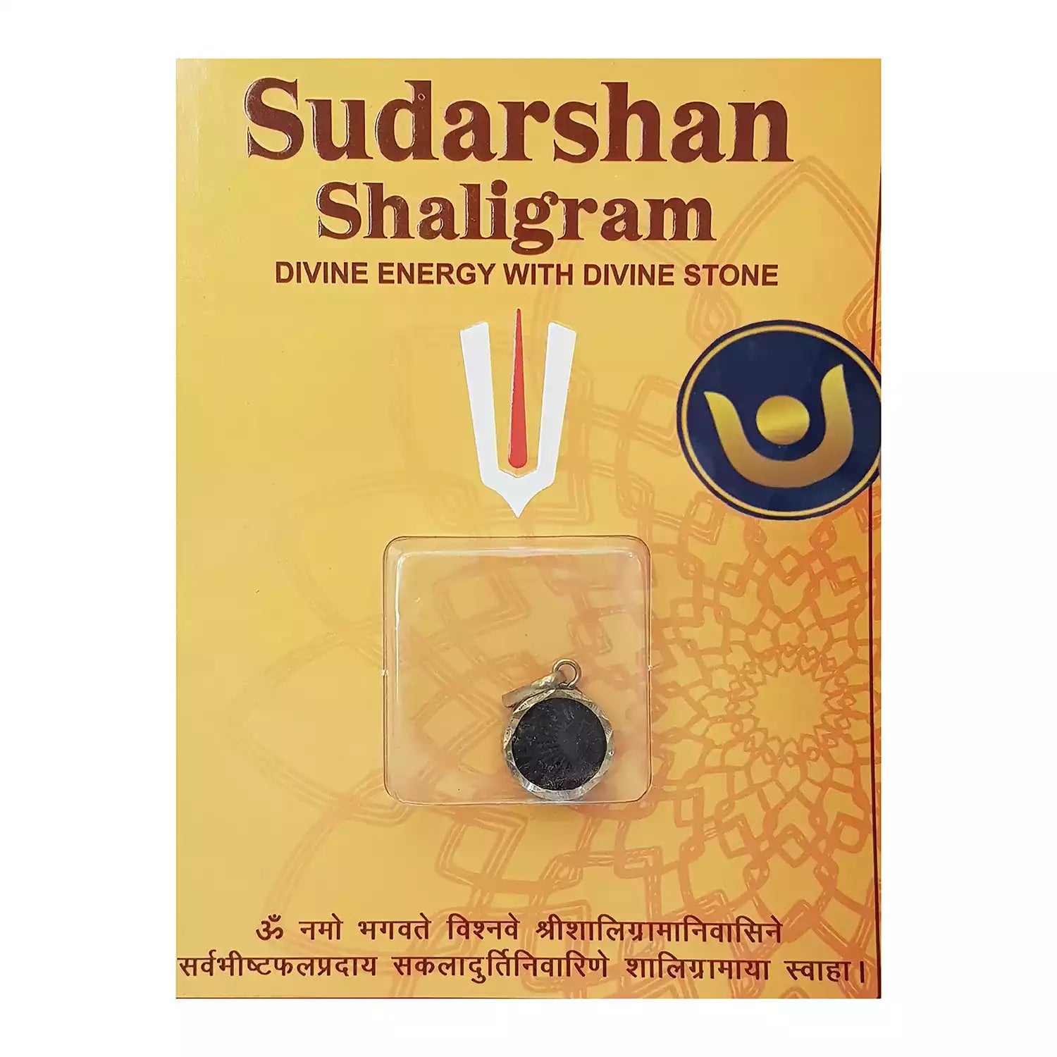 Sudarshan Shaligram With Pendant