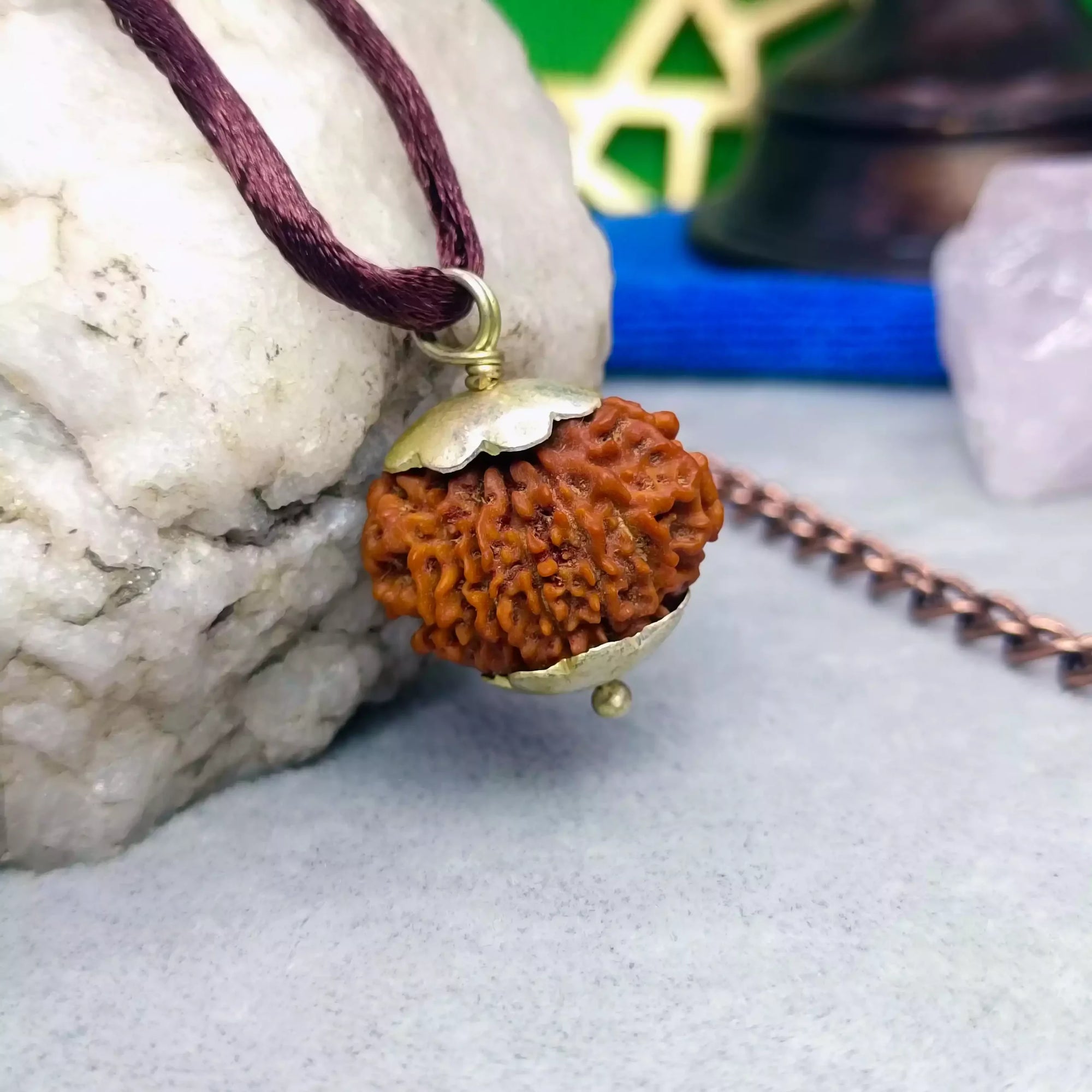 Twelve Mukhi Premium Rare Rudraksha — main bead view showing mukhi (faces)