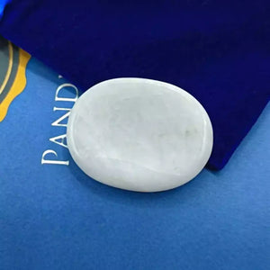 White Hakik Worry Stone