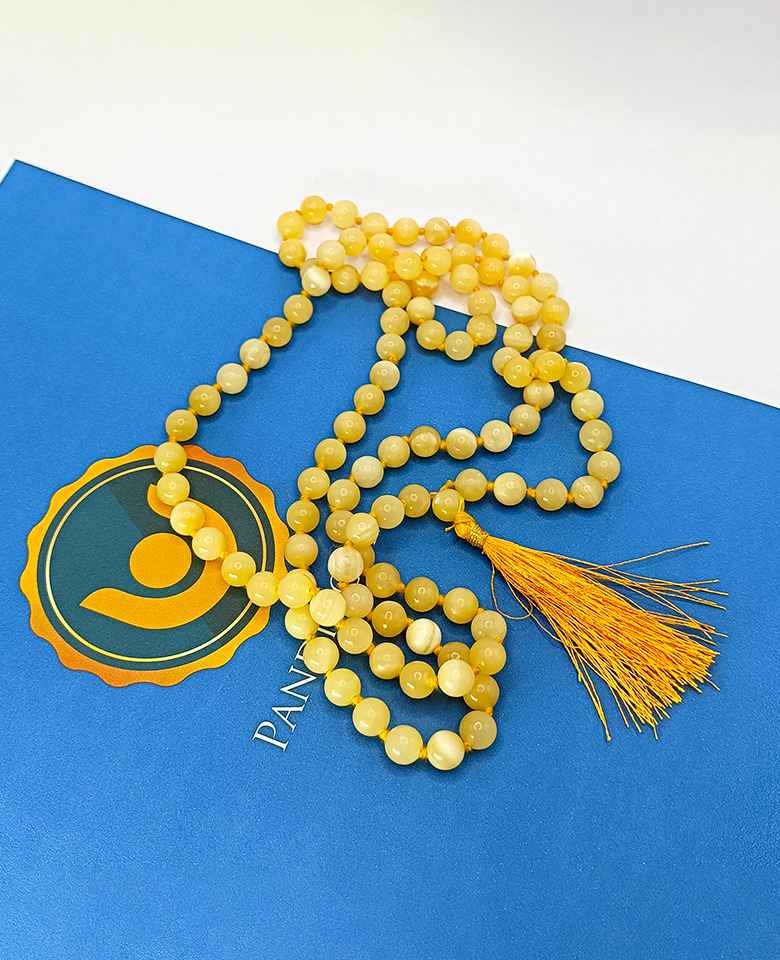 Yellow Calcite Mala
