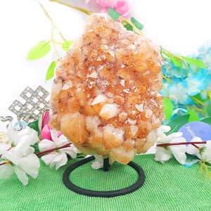 Yellow Citrine Cluster Geode