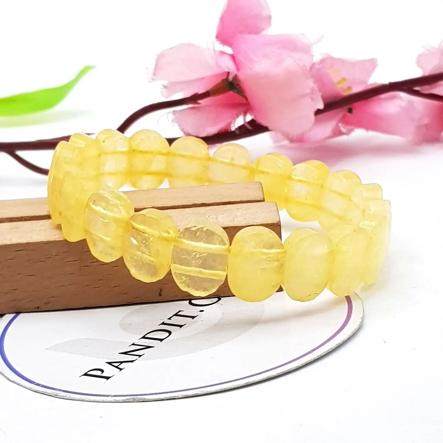 Yellow Citrine Oval Faceted Bracelet