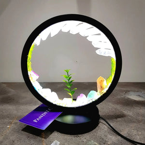 Zen Garden Real Crystal Gemstone LED Lamp — main product view