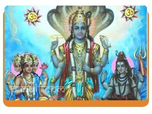 What are Brahma Vishnu Mahesh Gayatri Mantra in hindi and english