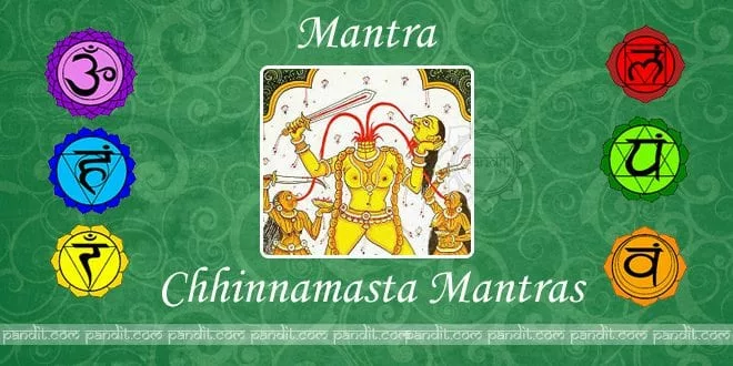 What are Chhinnamasta Mantras hindi english