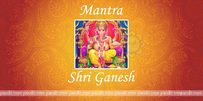 What are Ganapati Mantra hindi english