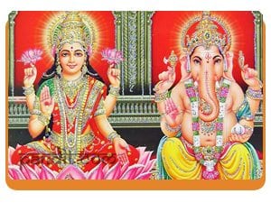 What are Shri Lakshmi-Ganesha Mantra in hindi and english