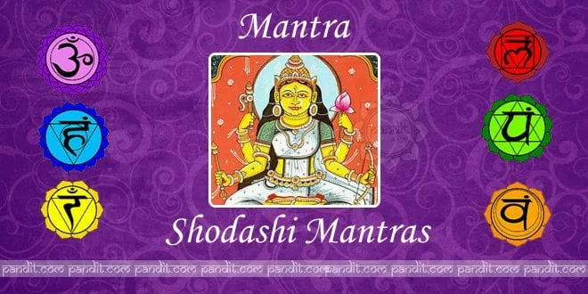 What are Goddess Shodashi Mantras in hindi and english
