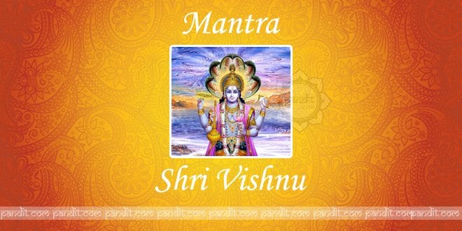 What are Vishnu Mantras Prayers hindi english