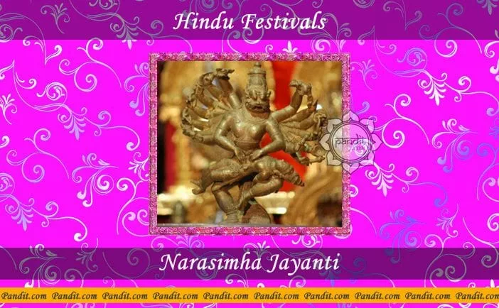Narsimha Jayanti- Story behind this festival