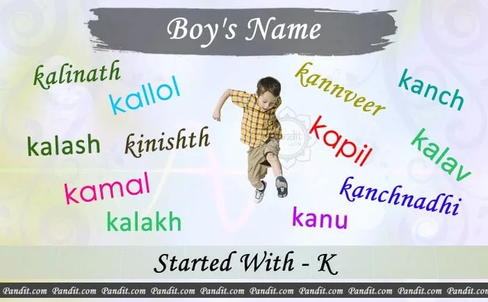 Indian Boy Names Starting With K
