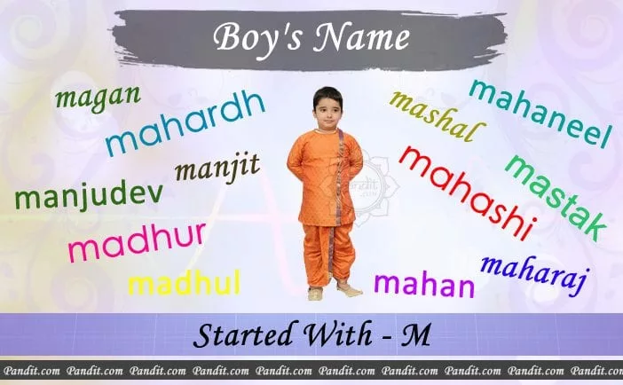 Indian Boy Names Starting With M