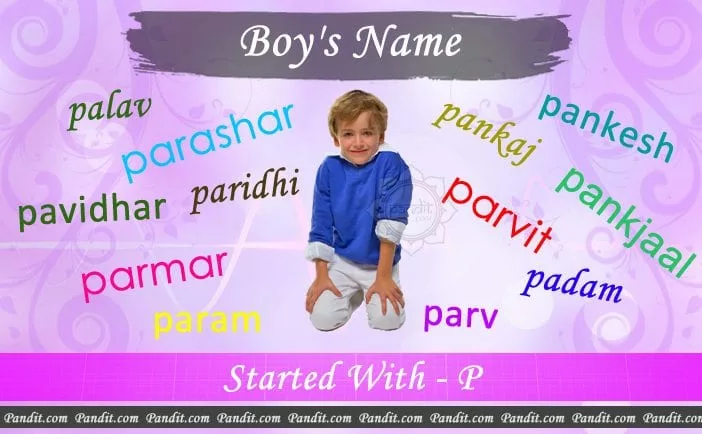 Indian Boy Names Starting With P