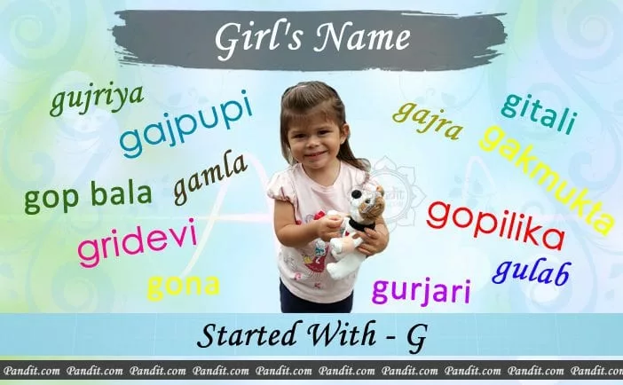 Girl’s name starting with g