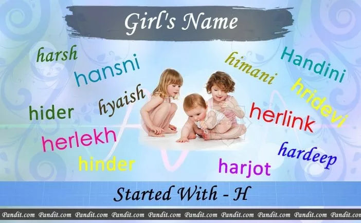 Girl’s name starting with h