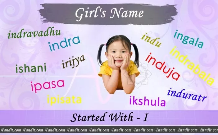 Girl’s name starting with i