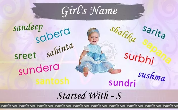 Girl’s name starting with s