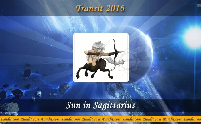Transit of Sun in Sagittarius on 15 jan 2016 and its effect