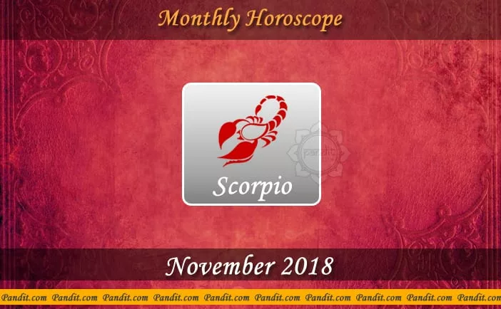 Scorpio Monthly Horoscope For November 2018