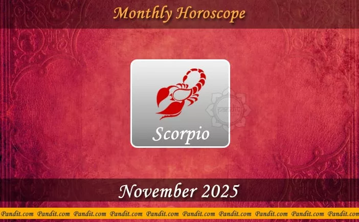 Scorpio Monthly Horoscope For November 2025