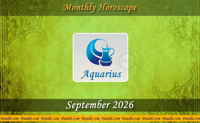 Aquarius Monthly Horoscope For September 2026