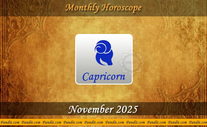 Capricorn Monthly Horoscope For November 2025