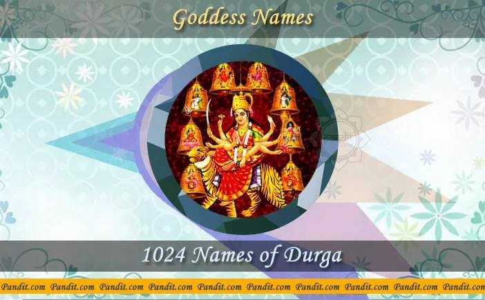 Goddess Durga Names For Baby Girl