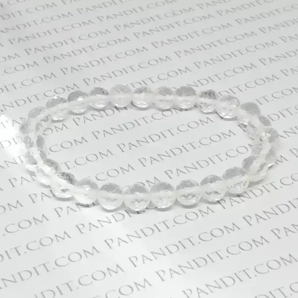 Crystal / Sphatik - Diamond Cut Bracelet