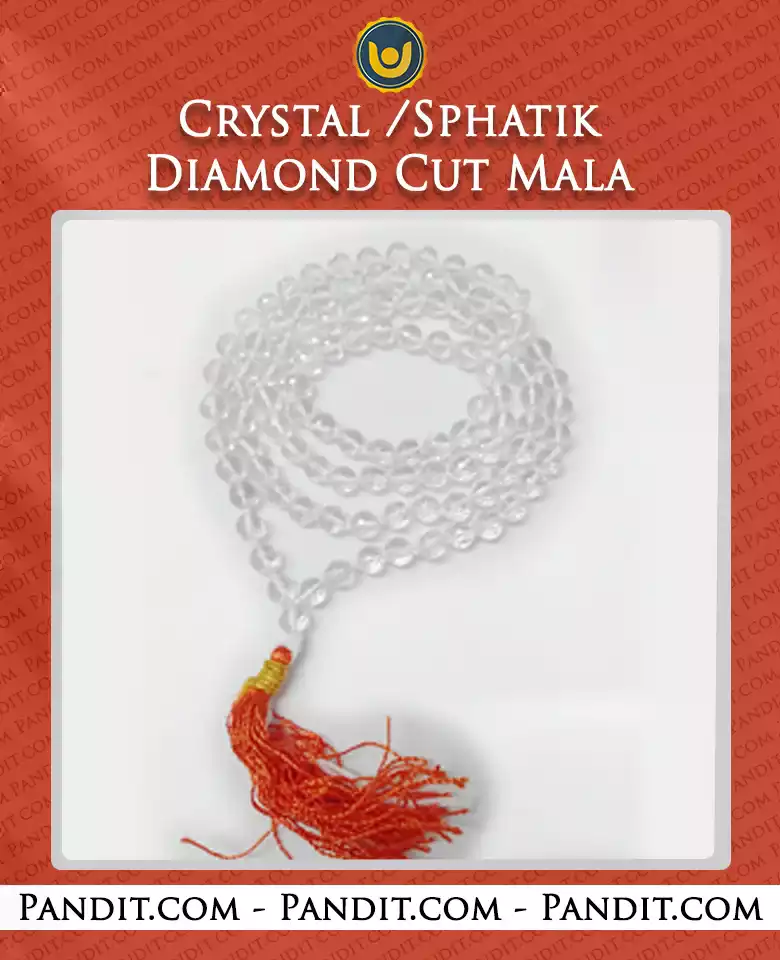 Crystal / Sphatik – Diamond Cut Mala
