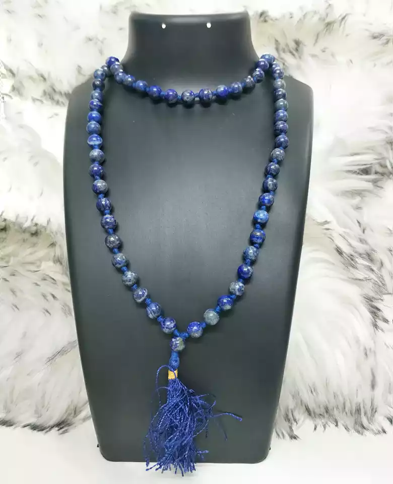 handmade necklace gold filled lapis lazuli beads