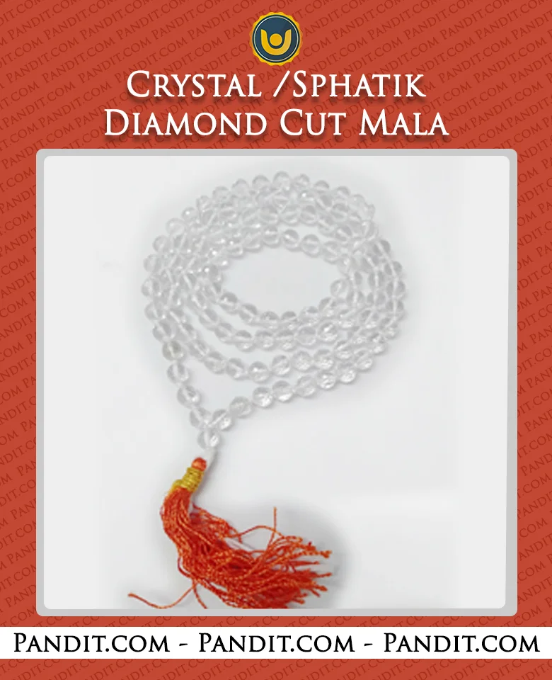 Crystal / Sphatik – Diamond Cut Mala