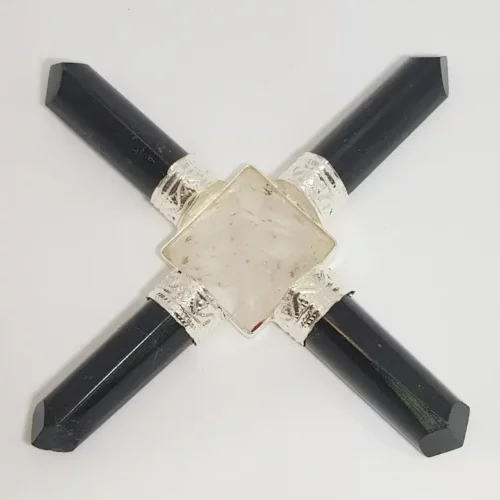 Crystal Pyramid and Black Tourmaline Pencil Energy Generator
