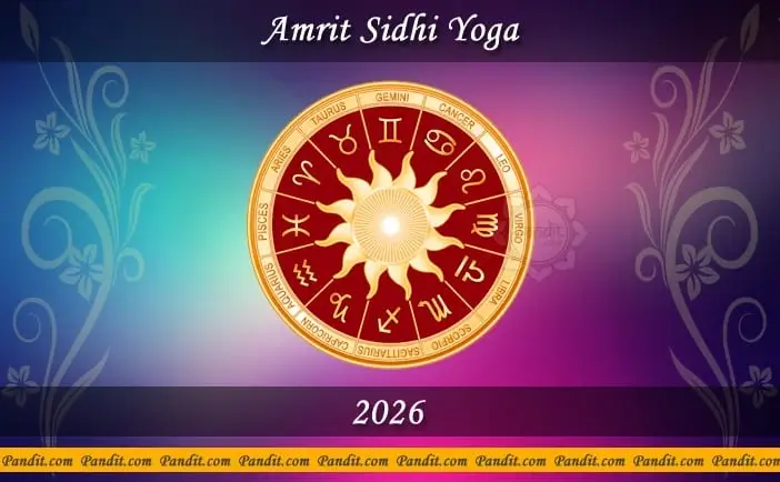 Amrit Siddhi Yoga 2026