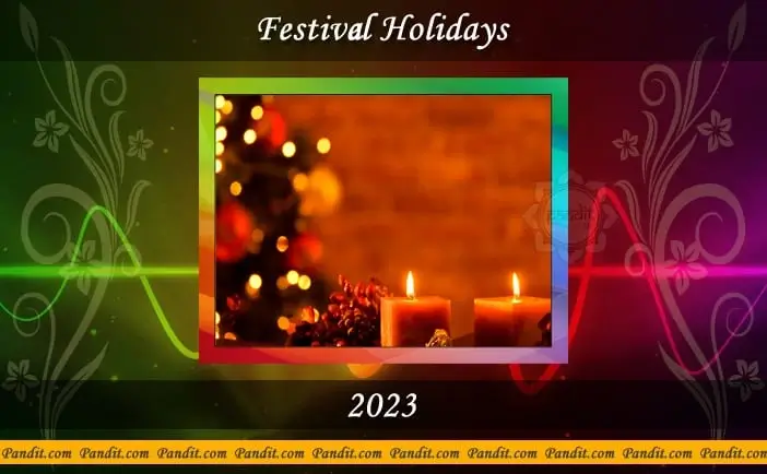 Festival Holidays Calendar 2023