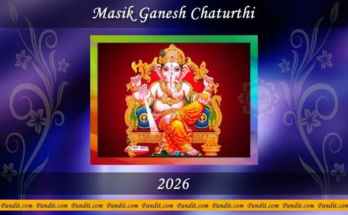 Masik Ganesh Chaturthi 2026