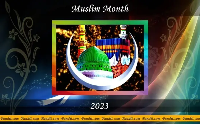 Muslim Month Calendar 2023