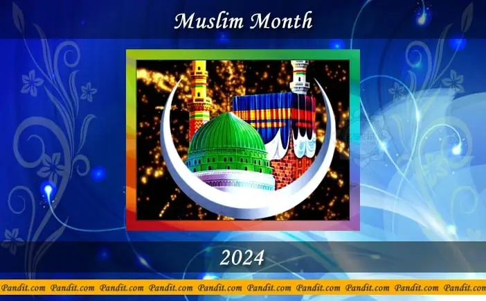 Muslim Month Calendar 2024