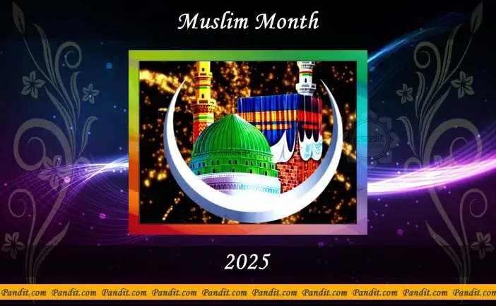 Muslim Month Calendar 2025