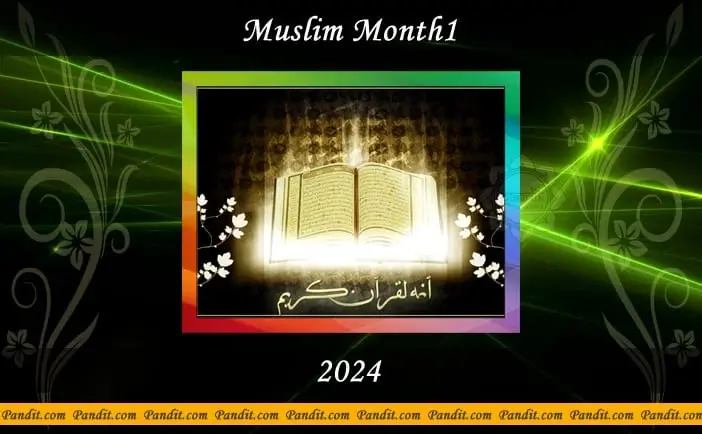 Muslim Month1 Calendar 2024